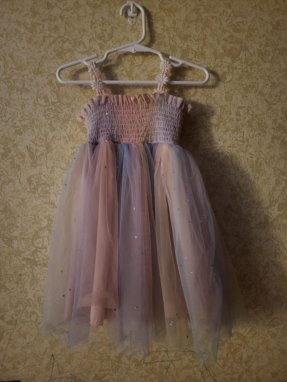 Source Unknown Pastel Pink & Lavender Tulle Party Dress